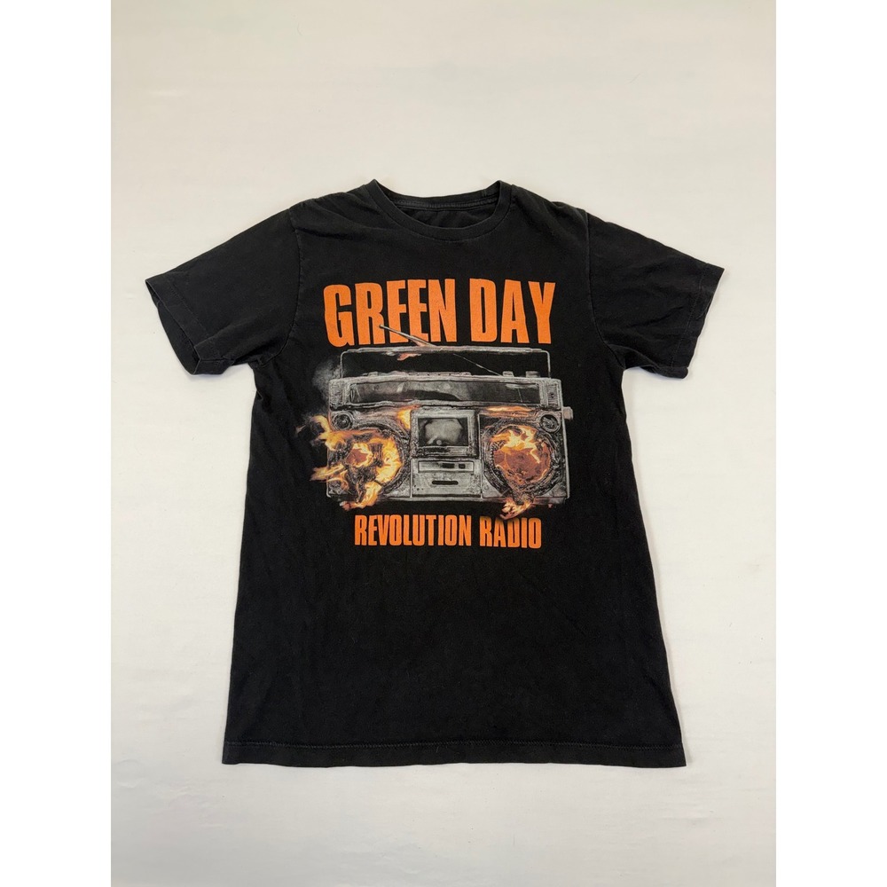 Green Day Revolution Radio Black T Shirt‎ Band Tee Size Small No Tag